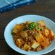 絹厚揚げとえのきとひき肉の香味炒め・ご飯に乗せても♪