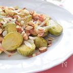 芽キャベツの白ワインビネガー風味　アメリカ料理