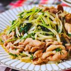 簡単爆速！5分で完成♪豚ニラもやし