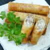 鶏ひき肉とカシューナッツの春巻きの工程5