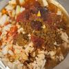 レンジで作る我が家のれんこん入りキーマカレーの工程2