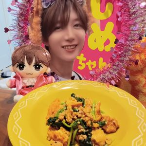 chibi-tjの作ってみた!投稿(ほうれん草と厚揚げの《そぼろ♡中華炒め》)