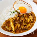 『きのこたっぷり☆秋のキーマカレー』絶妙なとろみは米粉で♪♪