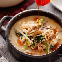 崩し豆腐ともやしの担々風ごま味噌スープ【#1品満足ご飯】
