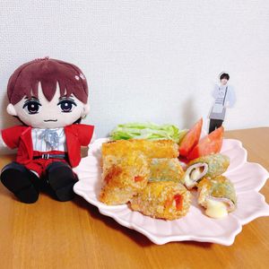 えりかの作ってみた!投稿(サクうま！大葉チーズのロールハムカツ)