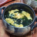 5分でできる♪ふんわり卵とわかめの中華スープ