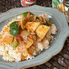 Wで美味しい♪【メキシカンピラフ＆チキンと野菜の蒸しいため】