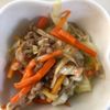 yの作ってみた!投稿(ひき肉とキャベツと人参とえのきの旨マヨ炒め)