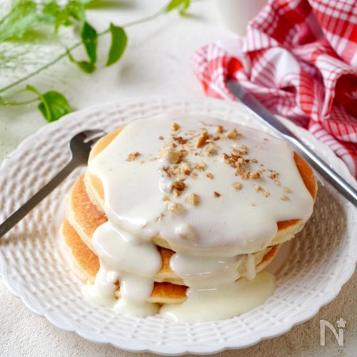 ナッツクリームのハワイアンパンケーキ