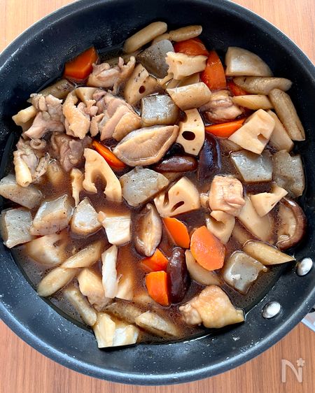 基本の筑前煮工程3