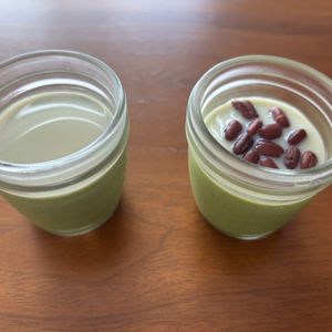 こむぎの作ってみた!投稿(とろける美味しさ♡ぷるんぷるん抹茶プリン)