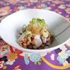 【おつまみ】イカとしいたけの納豆和え