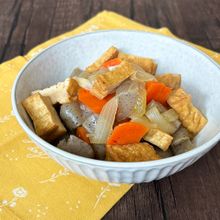 簡単美味しい！厚揚げとこんにゃくの甘辛煮＊