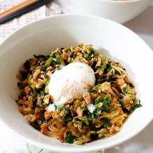 素麺をジャンキーに!夏はこれ!豚キムチそうめん