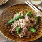 【豚肉とししとうの甘酒みそ炒め】簡単◎食材2つ◎発酵調味料