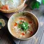 濃厚ネギ豚つけ麺♪手が止まらない！
