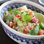 シーフードと夏野菜のタブレ