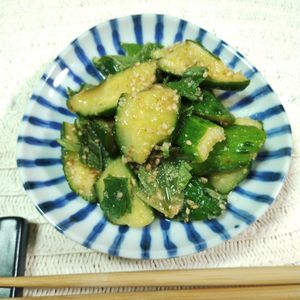 M＊Pの作ってみた!投稿(包丁いらず！【たたききゅうりのごましょうゆ漬け】)