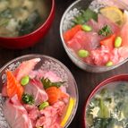 ひなまつりにも🌸乗せるだけで簡単♡カップでちらし寿司