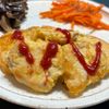 あなぼんごはんの作ってみた!投稿(節約、簡単、旨い!鶏むね肉のチーズ入りピカタ)