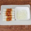 旨みたっぷり！ふんわりカレーのちくわメンチカツの工程1