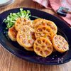 ひと工夫で美味しさアップ！【れんこんの肉詰め風照り焼き】