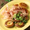かつお節が決め手♪しいたけと長芋のバター醤油焼き
