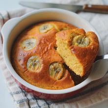 【型が無くても作れる】バナナマフィンケーキ