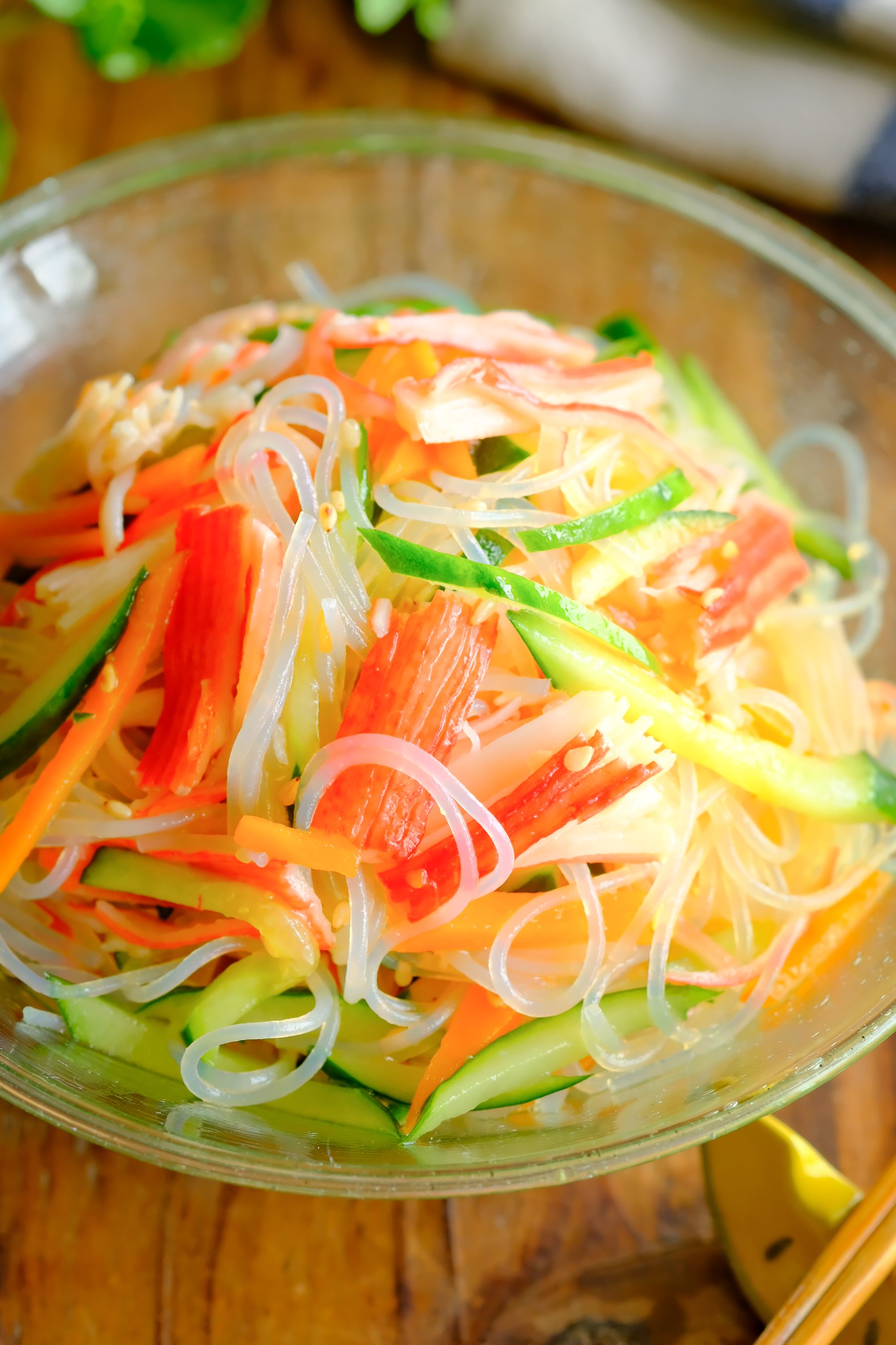 ずぼら喫茶の春雨サラダ】タッパーでレンチンするだけ | レシピサイトNadia