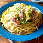 白菜1/4株消費！ワンパンで簡単♪【白菜クリームパスタ】