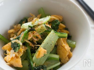 小松菜と卵とアミエビの中華風炒め 簡単 By Tomoko レシピサイト Nadia ナディア プロの料理家のおいしいレシピ