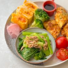 【ヘルシー副菜】小松菜とツナの小鉢