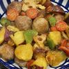 とーるじーじの作ってみた!投稿(ご飯がススム！肉だんごと秋野菜の黒酢炒め)