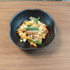 ゆの作ってみた!投稿(ご飯が進むヘルシー和食😘🍚濃厚ごま味噌の炒り豆腐♪)