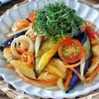 野菜たっぷり【なすと鶏ささみの南蛮漬け】ジュワッと味染み旨い