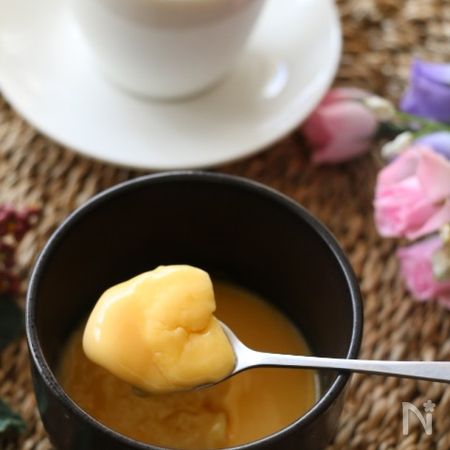 余った卵黄でとろーり美味しい レンジで簡単濃厚とろけるプリン By Maron 青木ゆかり レシピサイト Nadia ナディア プロの料理家のおいしいレシピ