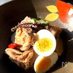 ぶつ切り鶏と赤芽の親芋のだし含め煮 作り置き