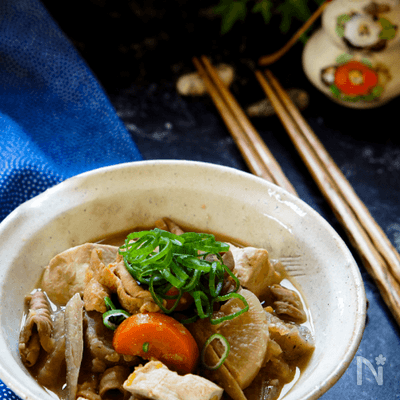 オウチで飲み会♪ホッピー横丁風♪たっぷり野菜のモツ煮込み