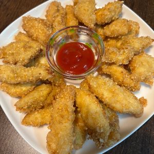 なつの作ってみた!投稿(お手軽！さくさく！カレーチーズささみフライ)