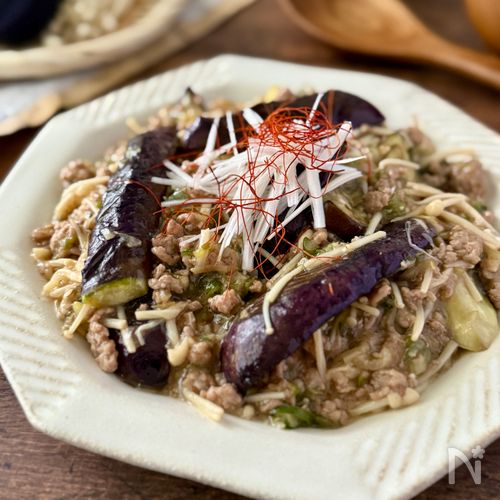 えのきでかさまし！【麻婆なす】