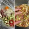 豚こまでお好み焼きつくねの工程3
