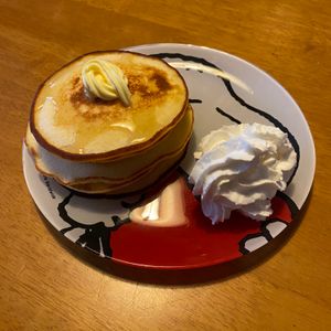 ねおたんの作ってみた!投稿(朝ごはんにも◎米粉バターはちみつパンケーキ)