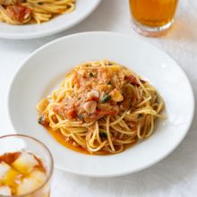 旨みたっぷり◎トマトとツナのオイルパスタ