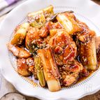 【鶏肉とねぎの甘酢炒め】食材2つで簡単スピードおかず！