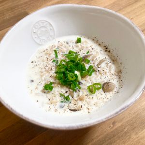 ゆかりの作ってみた!投稿(レンジで簡単♪きのことオートミールのミルクリゾット)