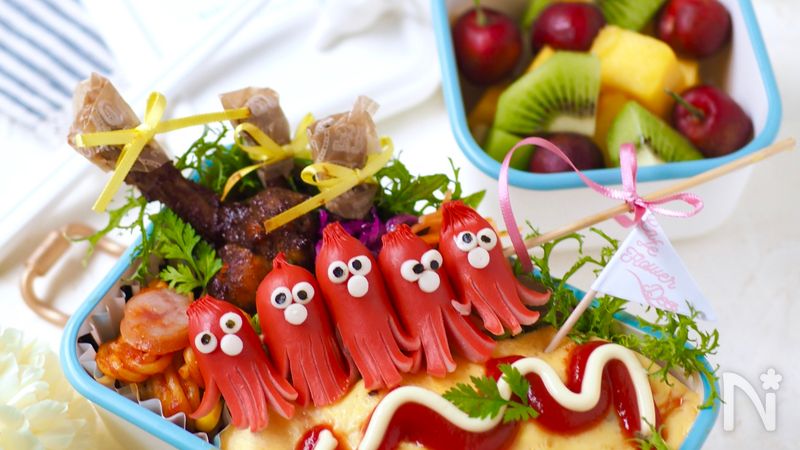 レンジで出来る・オムライス弁当【ちょびカワJK弁当】 | レシピサイトNadia