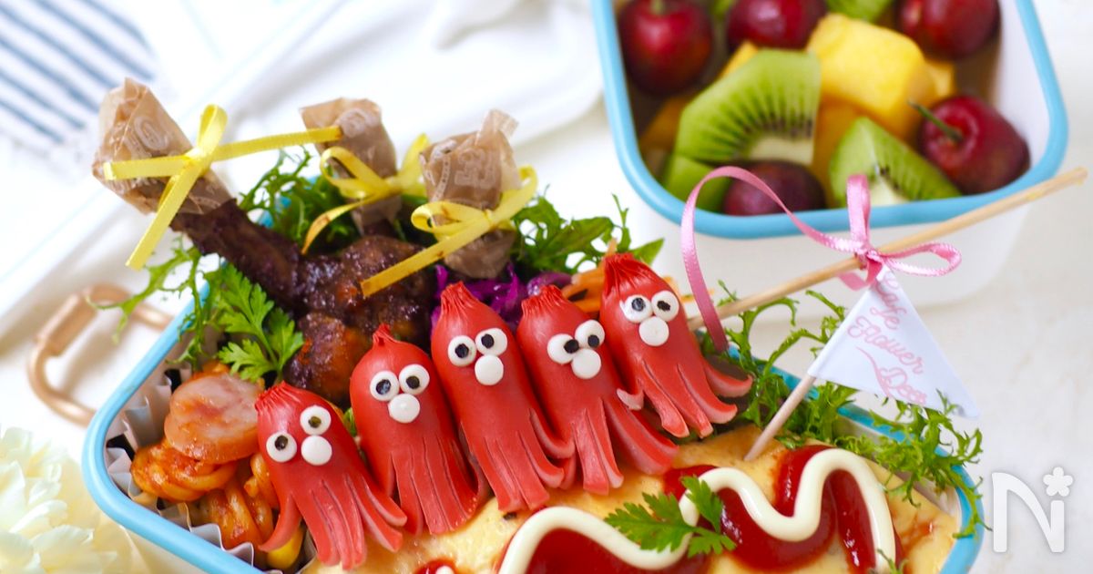 レンジで出来る・オムライス弁当【ちょびカワJK弁当】 | レシピサイトNadia