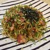 楽ラク手抜キッチン🐶🐾の作ってみた!投稿(レンジで3分!【高菜ベーコン焼きそば】)