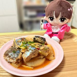 まつりかの作ってみた!投稿(【節約絶品おかず】ぶり大根ならぬ...さば缶大根☆味しみしみ)