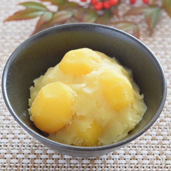 栗きんとん　甘くないおせち料理レシピ